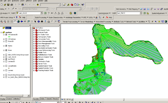 Επεξεργασία τρισδιάστατου μοντέλου εδάφους στο ArcMap για την εξαγωγή Χάρτη Πλημμυρικού Κινδύνου